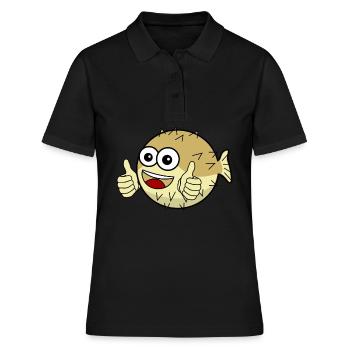 Poisson-globe - Polo Femme - noir - Devant - Ailine (174cm)