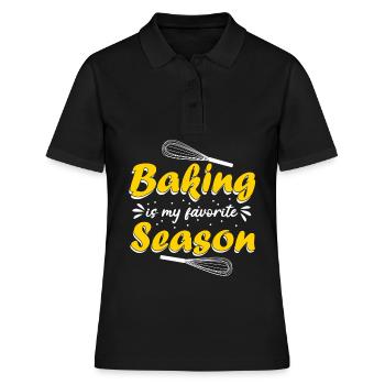 Boulangerie, confiseur, boulangerie, boulanger - Polo Femme - noir - Devant - Ailine (174cm)