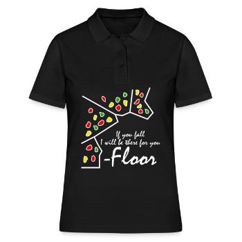 Blague de bloc Escalade de bloc - Polo Femme - noir - Devant - Ailine (174cm)