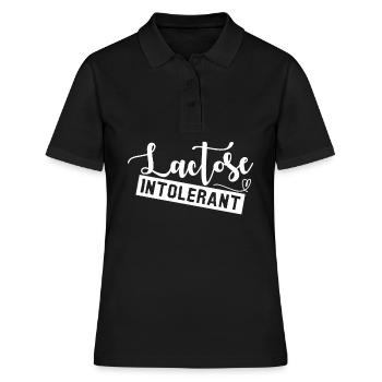 Intolérance au lactose Lait - Polo Femme - noir - Devant - Ailine (174cm)