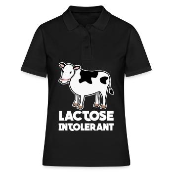 Vache intolérante au lactose - Polo Femme - noir - Devant - Ailine (174cm)