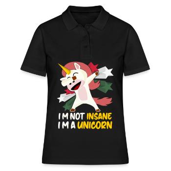 Folie de licorne folle - Polo Femme - noir - Devant - Ailine (174cm)