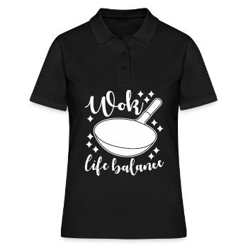 Poêle de cuisson wok - Polo Femme - noir - Devant - Ailine (174cm)