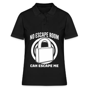 Jeu d’évasion Escape Room Joke - Polo Femme - noir - Devant - Ailine (174cm)