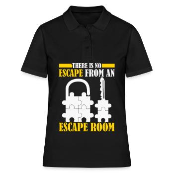Jeu d’évasion Escape Game - Polo Femme - noir - Devant - Ailine (174cm)