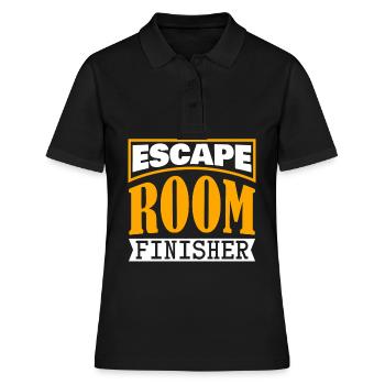 Jeu d’évasion Joke Escape Room - Polo Femme - noir - Devant - Ailine (174cm)