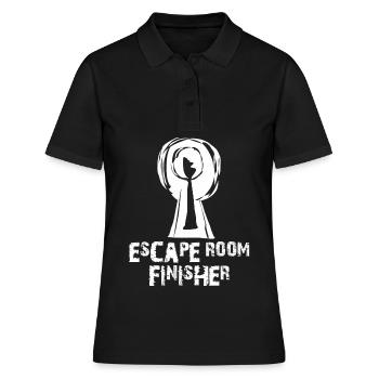Jeu d’évasion Escape Room Finisher - Polo Femme - noir - Devant - Ailine (174cm)