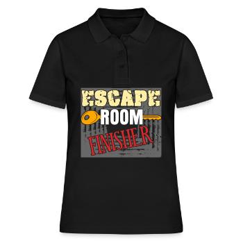Jeu d’évasion Finisher Escape Room - Polo Femme - noir - Devant - Ailine (174cm)