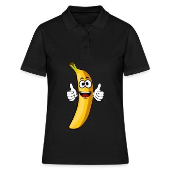 Bananes Banane - Polo Femme - noir - Devant - Ailine (174cm)