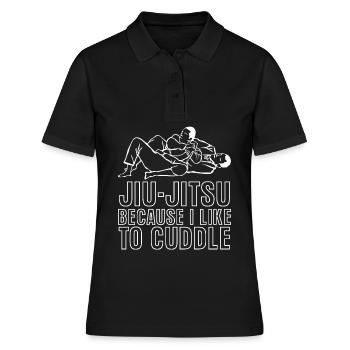 Jiu-Jitsu Blague BJJ Ju-Jitsu Brésilien - Polo Femme - noir - Devant - Ailine (174cm)