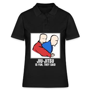 BJJ Brazilian Ju-Jitsu Jiu-Jitsu - Women's Polo Shirt - black - Front - Ailine (174cm)