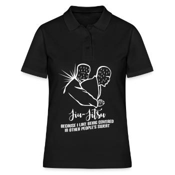 Ju-Jitsu Brésilien Jiu-Jitsu Blague BJJ - Polo Femme - noir - Devant - Ailine (174cm)