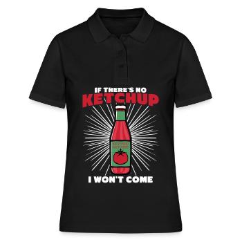 Ketchup aux tomates et tomates - Polo Femme - noir - Devant - Ailine (174cm)