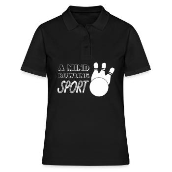 Boule de bowling et quille de bowling - Polo Femme - noir - Devant - Ailine (174cm)