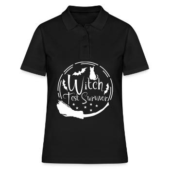 Test de sorcière Balai de sorcière Sorcellerie - Polo Femme - noir - Devant - Ailine (174cm)
