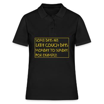 Couch Jokes - Frauen Polo Shirt - Schwarz - Vorne - Ailine (174cm)