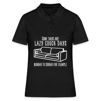 Couch Joke - Frauen Polo Shirt - Schwarz - Vorne - Ailine (174cm)