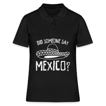 Mexique Sombrero Mexicain Chapeau Mexicain Mexicains - Polo Femme - noir - Devant - Ailine (174cm)