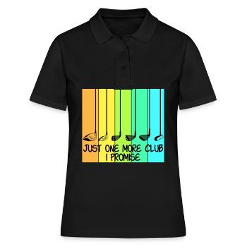 Club de golf Joueurs de golf - Polo Femme - noir - Devant - Ailine (174cm)