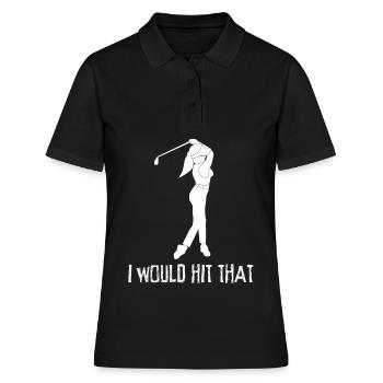 Golf Club Golf Balle Golfeur - Polo Femme - noir - Devant - Ailine (174cm)