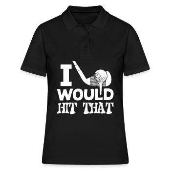 Balle de golf Golfeur Golf Club - Polo Femme - noir - Devant - Ailine (174cm)