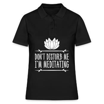 Yoga Méditation Méditation - Polo Femme - noir - Devant - Ailine (174cm)