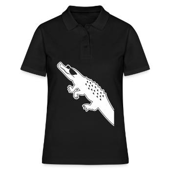 Alligator avec lunettes de soleil Alligators - Polo Femme - noir - Devant - Ailine (174cm)