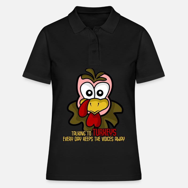 Dinde Dindes - Polo Femme - noir