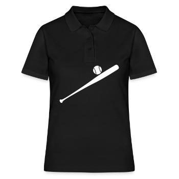 Batte de baseball - Polo Femme - noir - Devant - Ailine (174cm)