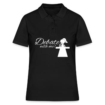 Équipe de débat - Polo Femme - noir - Devant - Ailine (174cm)