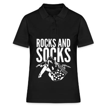 Chaussettes d’hiver Rocks Chaussettes de randonnée en laine - Polo Femme - noir - Devant - Ailine (174cm)