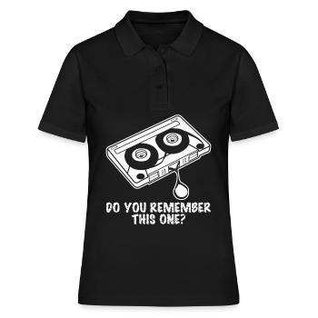 Cassettes cassettes 90s 80s - Polo Femme - noir - Devant - Ailine (174cm)