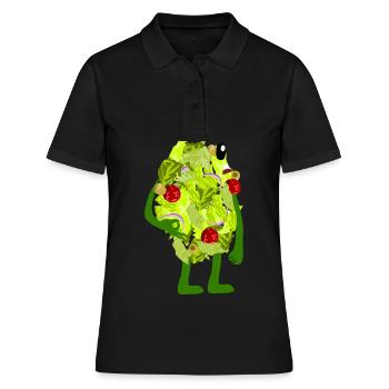 Salades Salades Circle Game Vegan - Polo Femme - noir - Devant - Ailine (174cm)