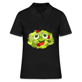 Salade Salades Mignonnes Vegan - Polo Femme - noir - Devant - Ailine (174cm)