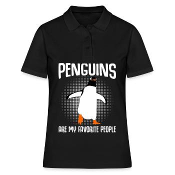 Pingouins Pingouin - Polo Femme - noir - Devant - Ailine (174cm)