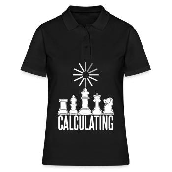 Échiquier Calcul de l’échiquier - Polo Femme - noir - Devant - Ailine (174cm)