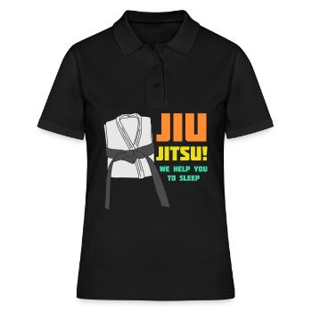 BJJ Ju-Jitsu Jiu-Jitsu brésilien - Polo Femme - noir - Devant - Ailine (174cm)