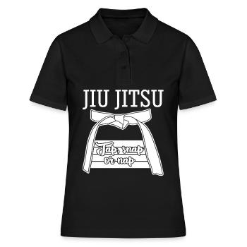 Ju-Jitsu BJJ Jujutsu Jiu-Jitsu - Polo Femme - noir - Devant - Ailine (174cm)