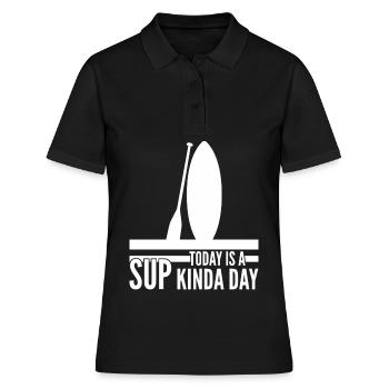 Stand up Paddling SUP-Board - Frauen Polo Shirt - Schwarz - Vorne - Ailine (174cm)