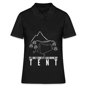 Tente Camping Tentes Outdoor - Polo Femme - noir - Devant - Ailine (174cm)