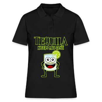 Mexique Tequila Tequila - Polo Femme - noir - Devant - Ailine (174cm)