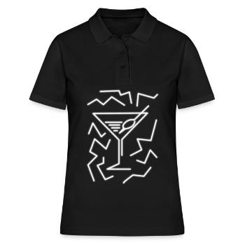 Martini Olive Olives - Frauen Polo Shirt - Schwarz - Vorne - Ailine (174cm)