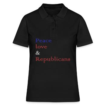 Votez républicains républicains conservateurs - Polo Femme - noir - Devant - Ailine (174cm)