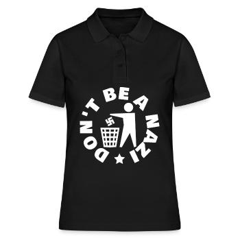 Antifascisme Respect Tolérance - Polo Femme - noir - Devant - Ailine (174cm)
