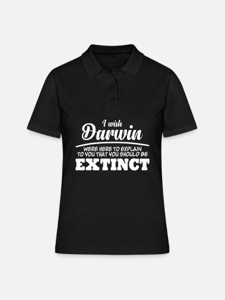 Darwin Award Darwinism Misanthrope - Frauen Polo Shirt - Schwarz