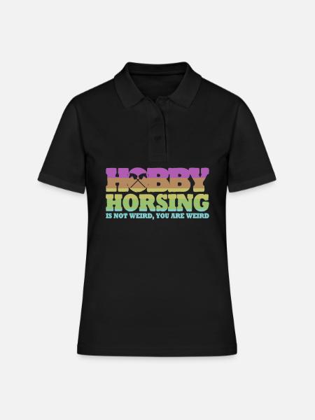 Hobby Horsing with Hobby Horse - Poloshirt dame - sort