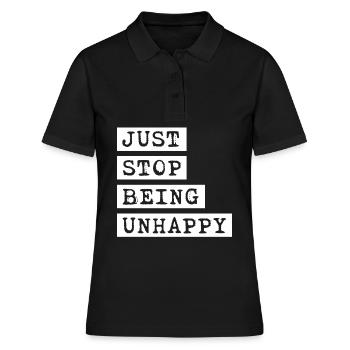 Misanthrope Sarcasme Gothique malheureux - Polo Femme - noir - Devant - Ailine (174cm)