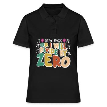 Mathématiques Professeur de mathématiques Mathématiques - Polo Femme - noir - Devant - Ailine (174cm)