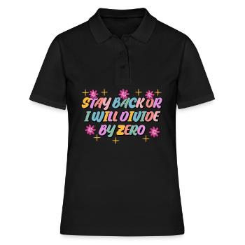 Professeur de mathématiques Mathématiques Mathématiques - Polo Femme - noir - Devant - Ailine (174cm)