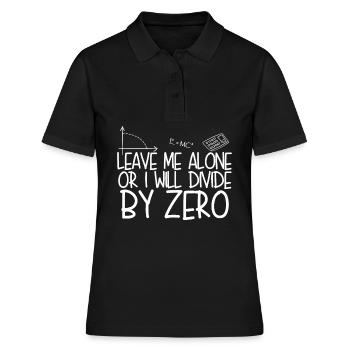Mathématiques Professeur de mathématiques Mathématiques - Polo Femme - noir - Devant - Ailine (174cm)